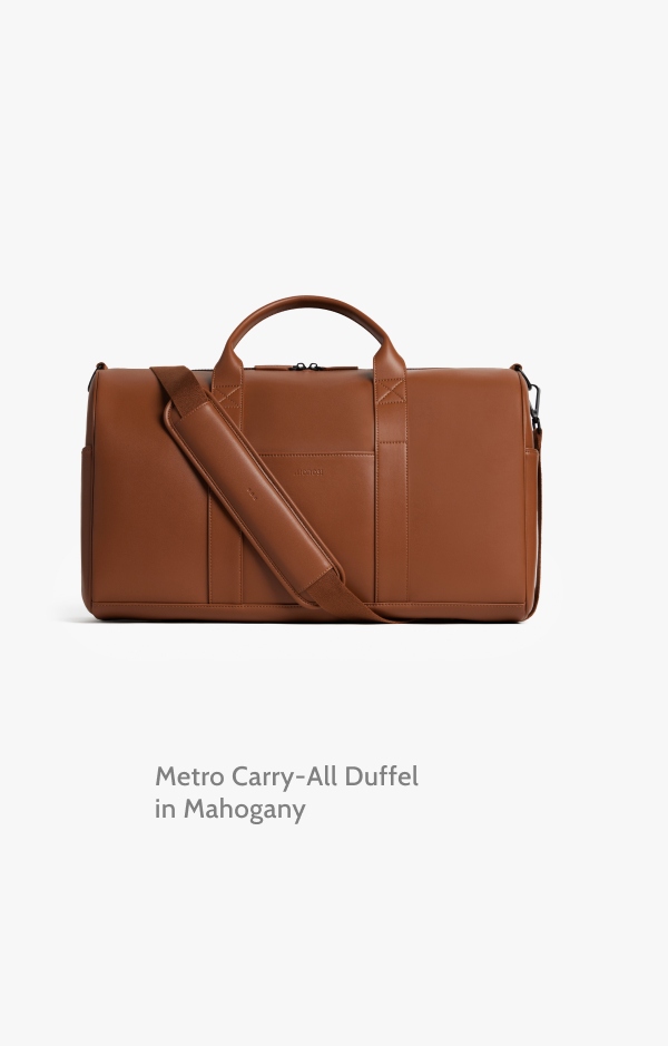 Metro Carry-All Duffel in Mahogany.