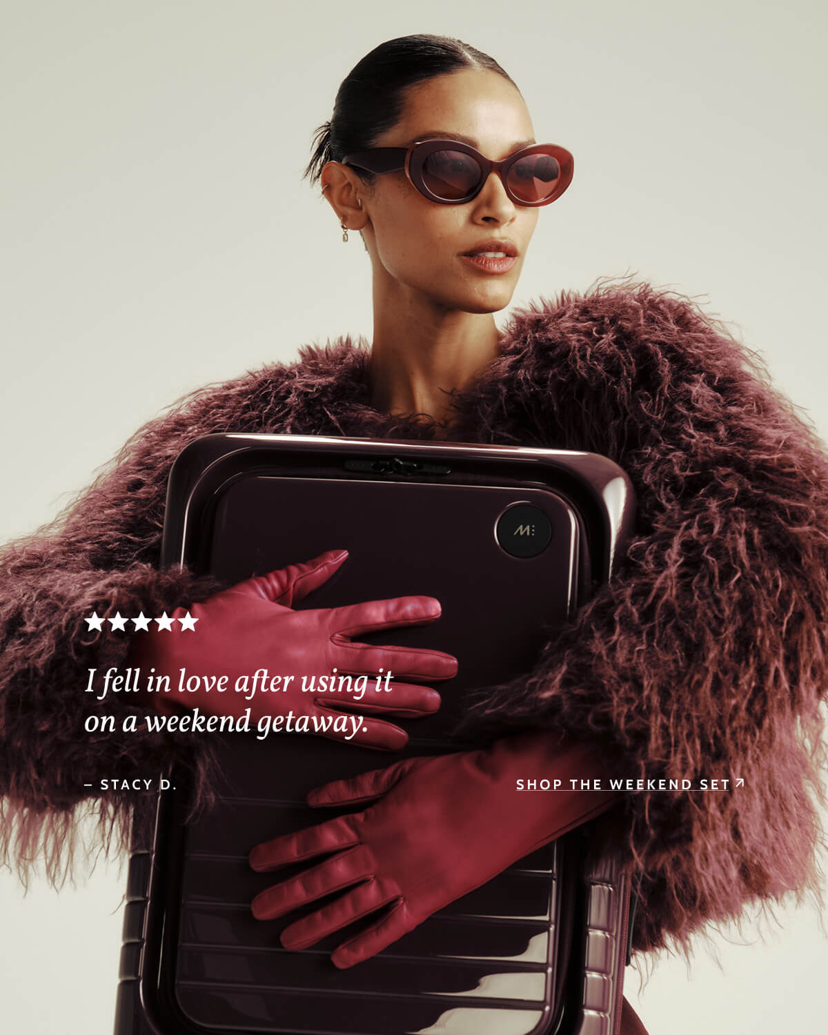 I fell in love after using it on a weekend getaway – Stacy D. Shop the Weekend Set.
