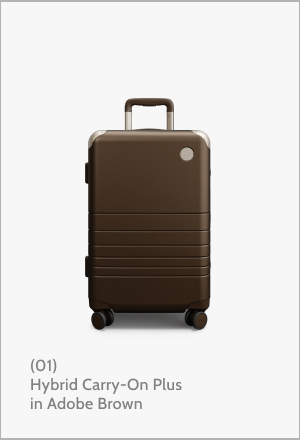 (01) Hybrid Carry-On Plus on Adobe Brown.