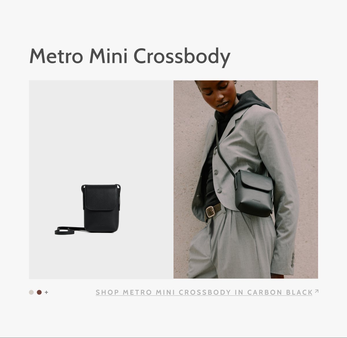 Metro Mini Crossbody. Shop Metro Mini Crossbody in Carbon Black.
