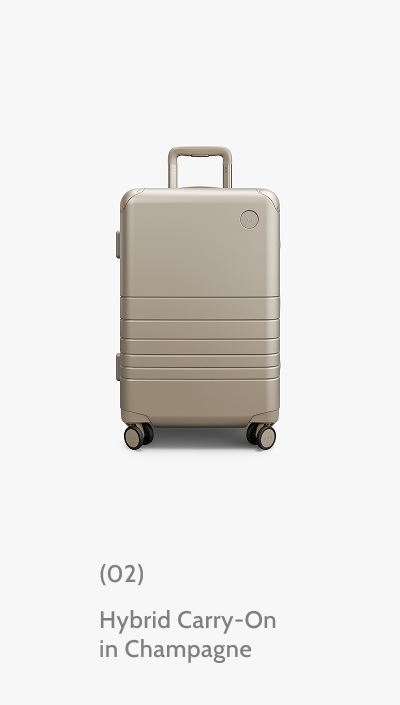 (02) Hybrid Carry-On in Champagne.