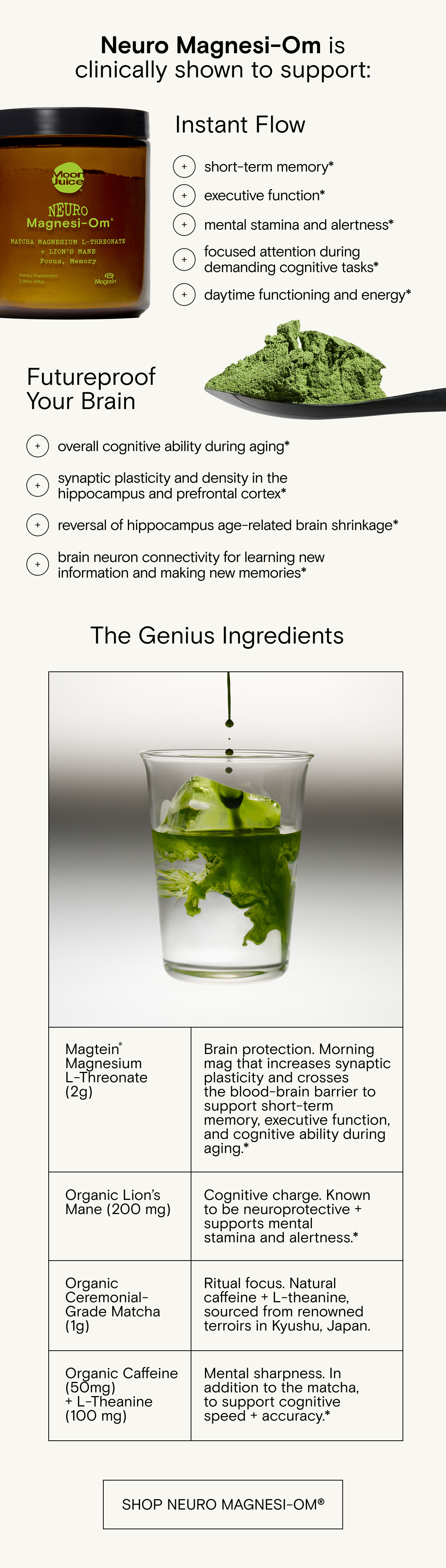 Neuro Magnesi-Om is clinically shown to support instant flow and long term brain benefits
