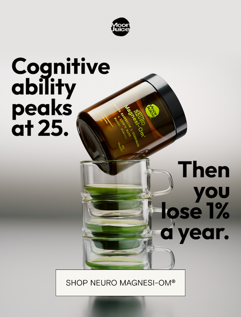 Cognitive ability peaks at 25. Then you lose 1% a year.