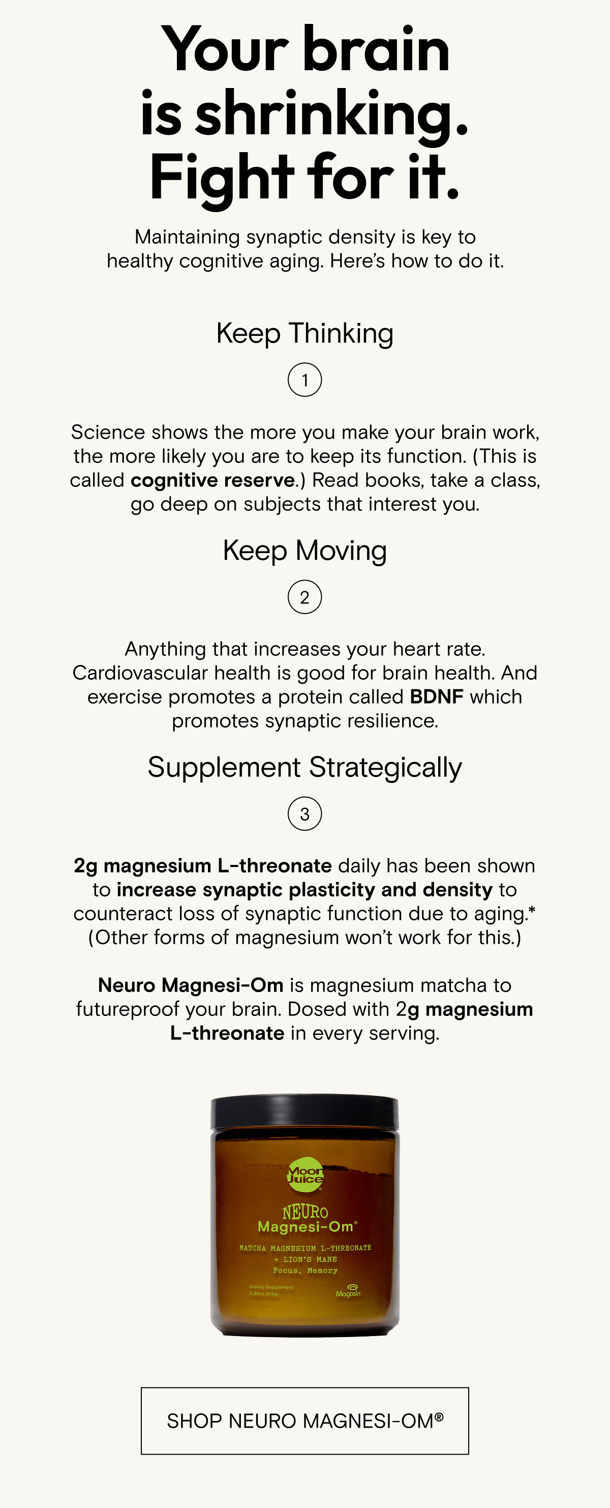 Your brain is shrinking. Fight for it.