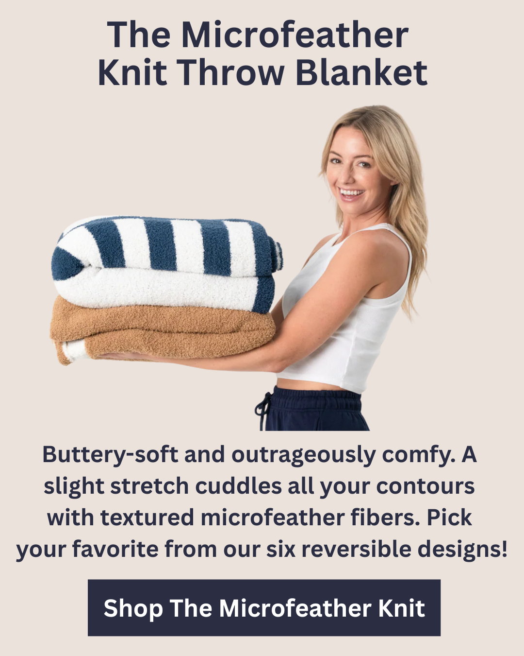 Shop The Microfeather Knit Throw Blanket
