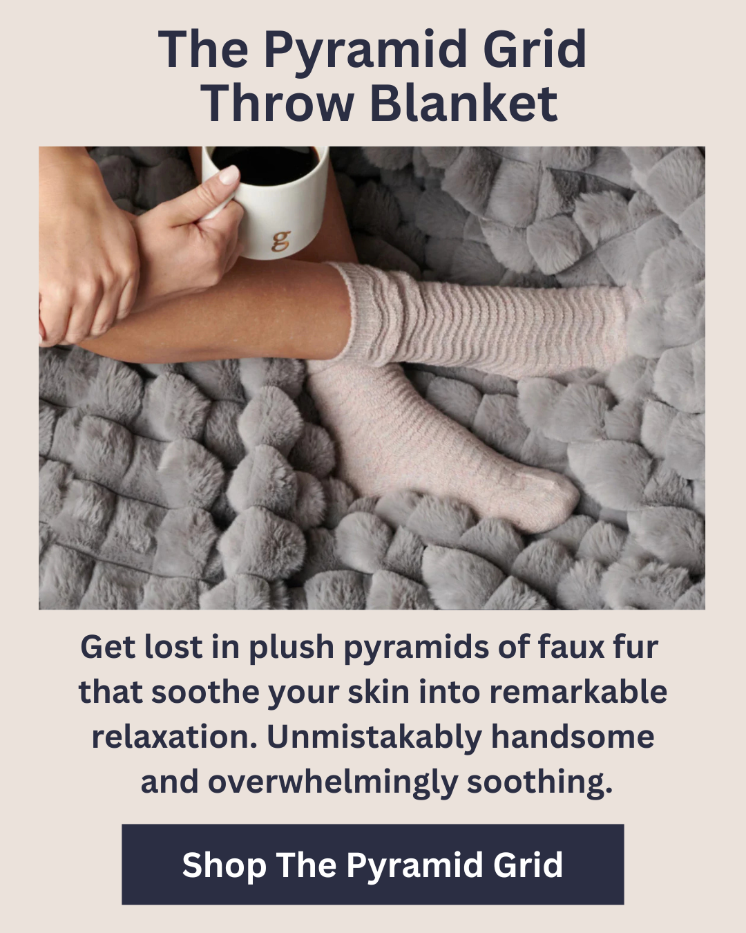 Shop The Pyramid Grid Throw Blanket
