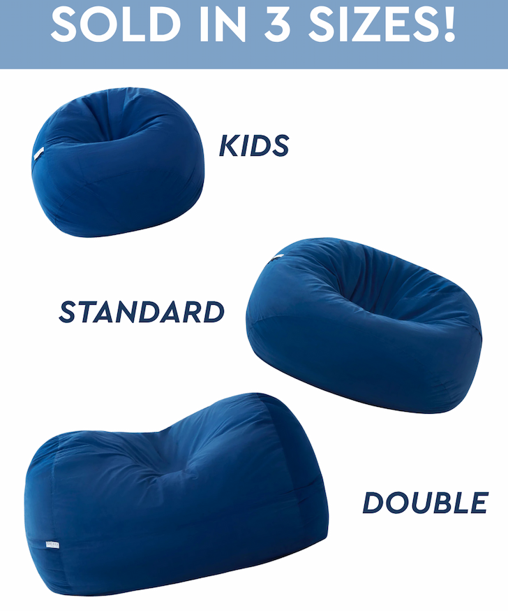 Beanbags Are Sold In 3 Sizes
