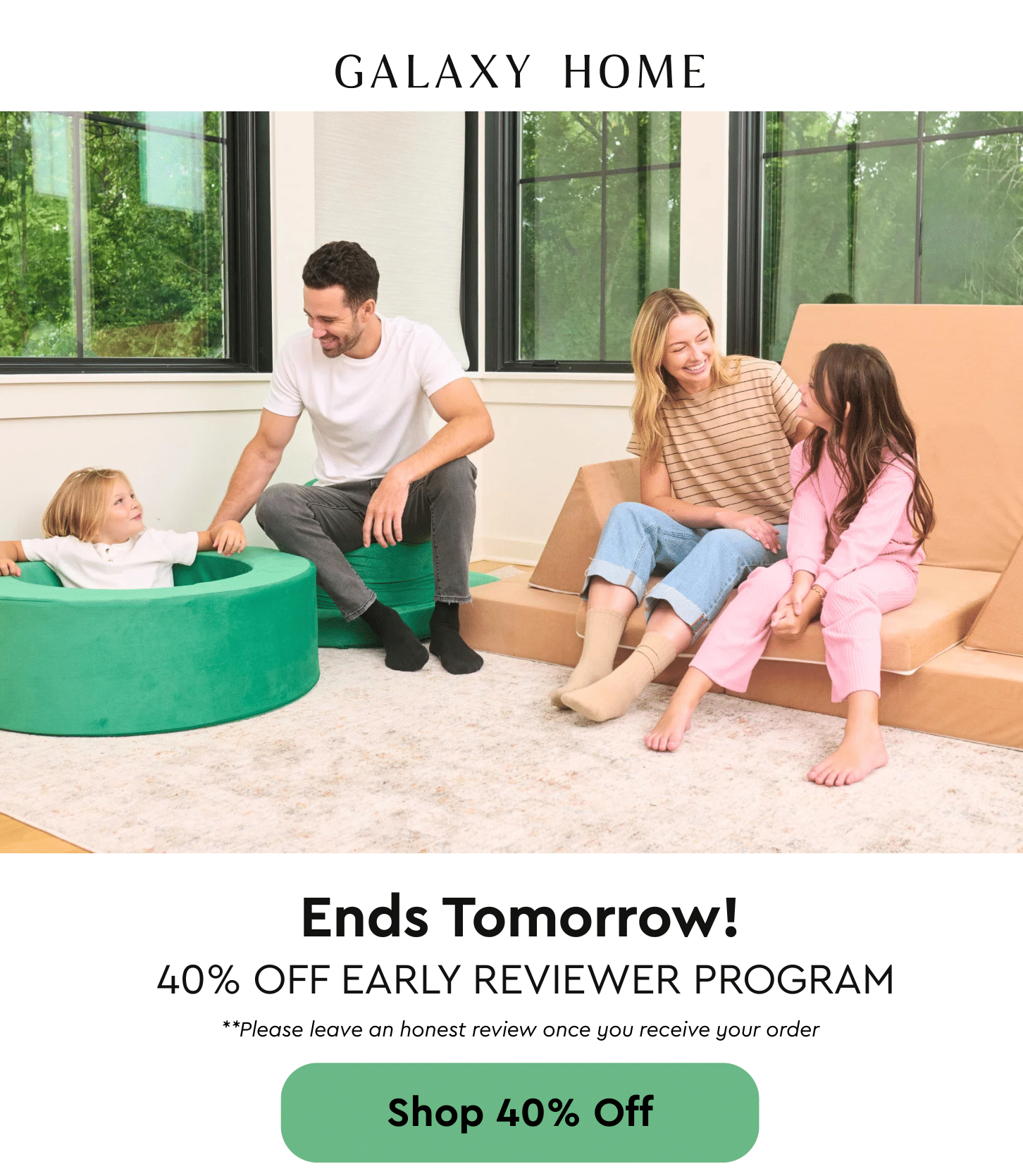 40% off early reviewer program ends tomorrow