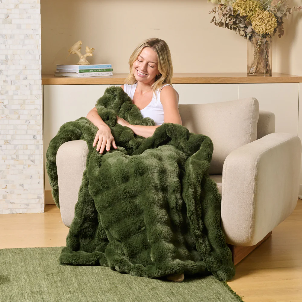 Image of Cosmic Wave Throw Blanket