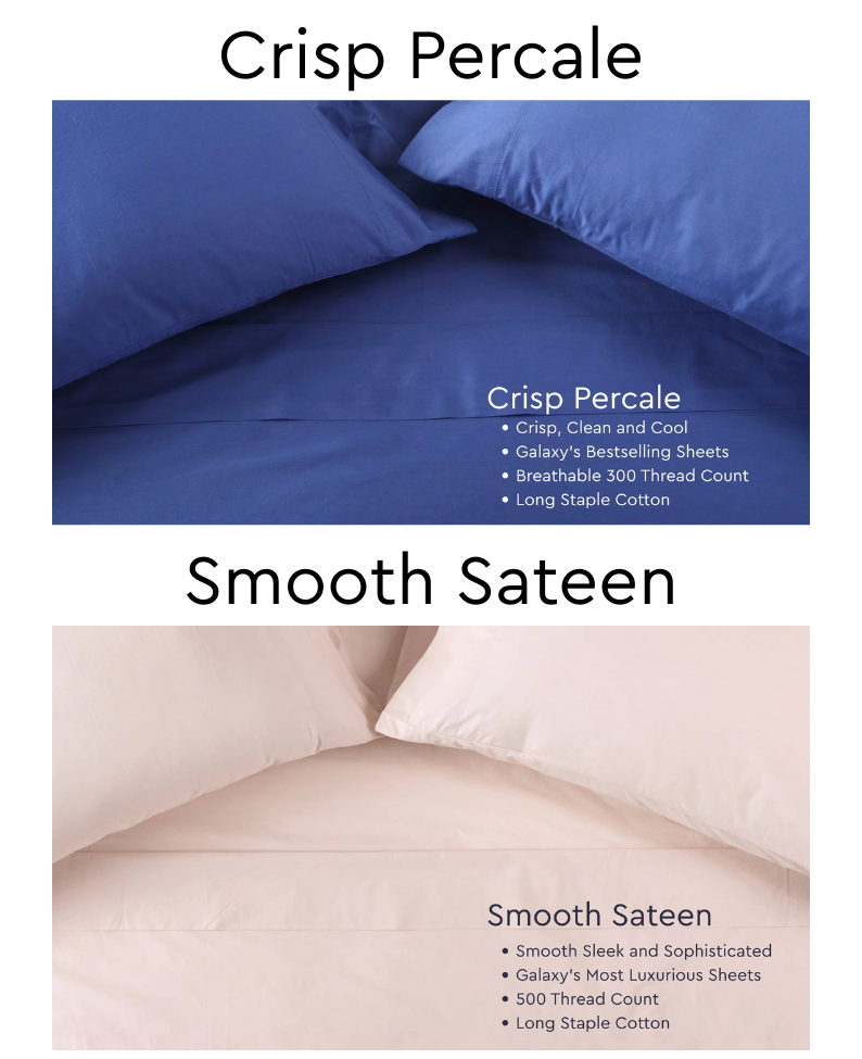 Crisp Percale Bed Sheets