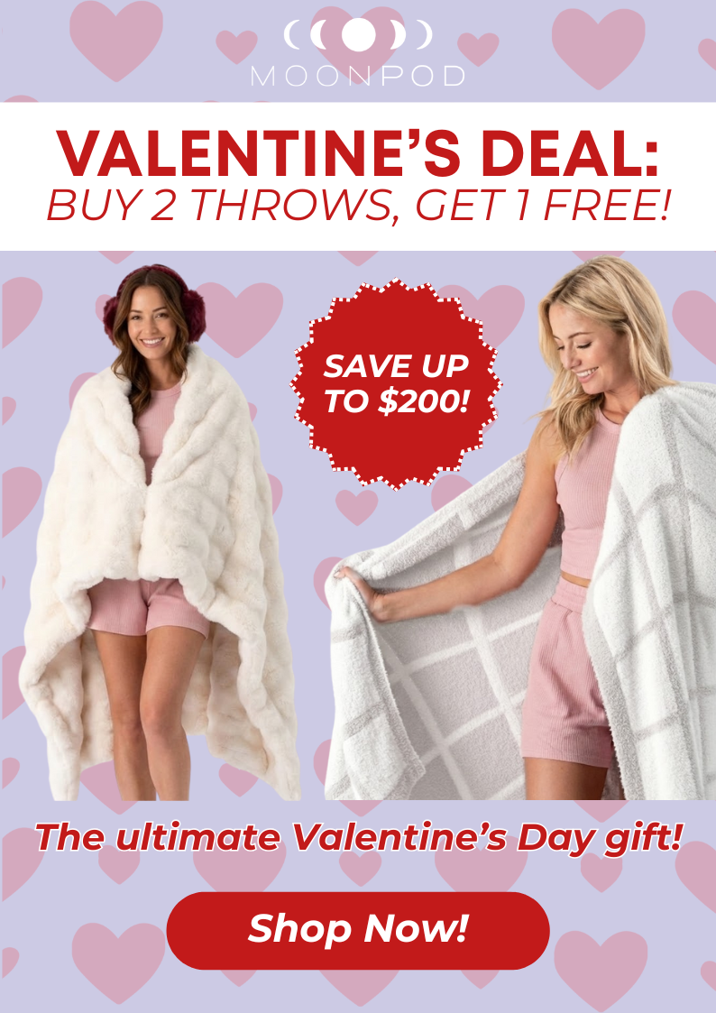 Valentine's Deal: Buy 2 Throws, Get 1 Free!