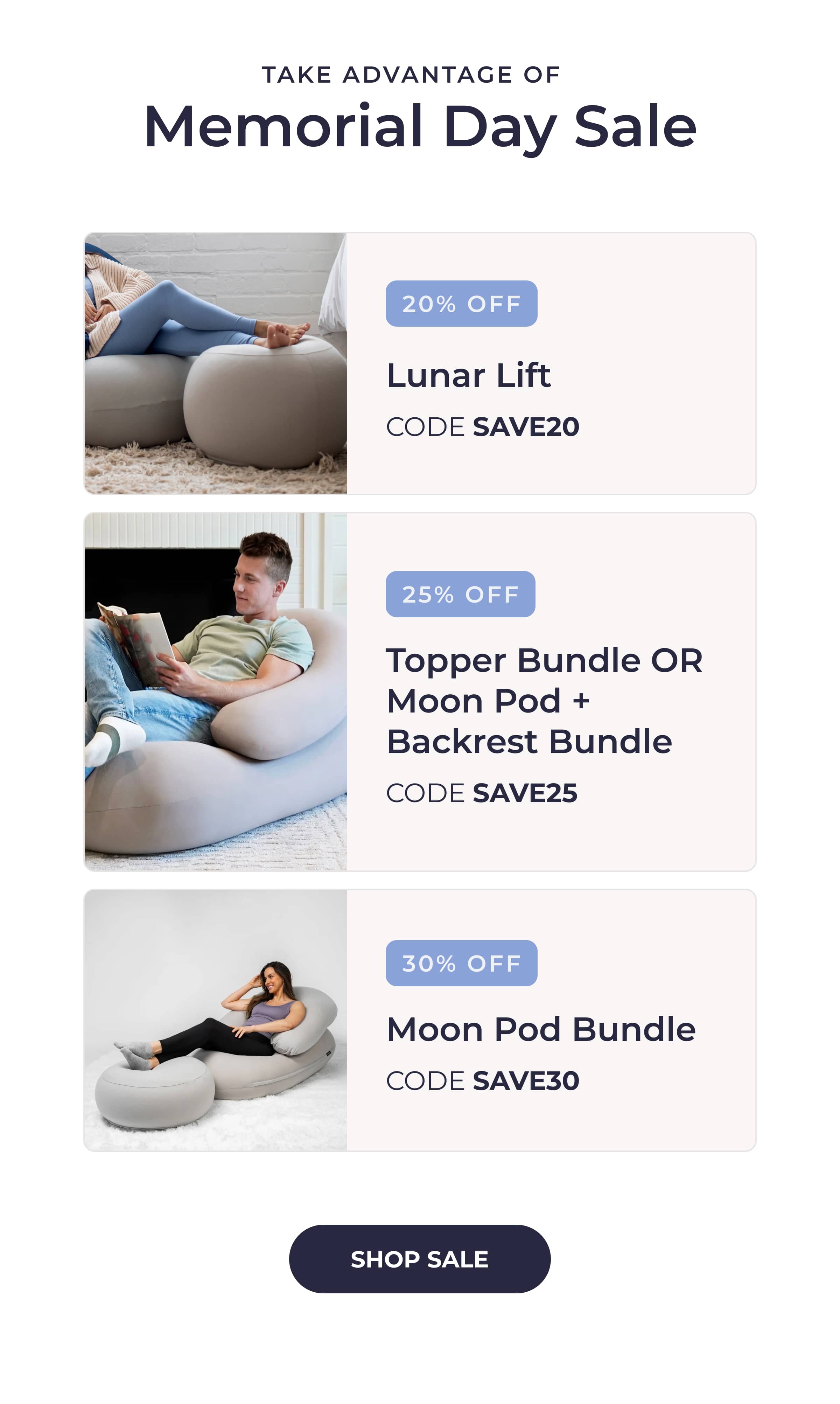 Take advantage of  Memorial Day Sale