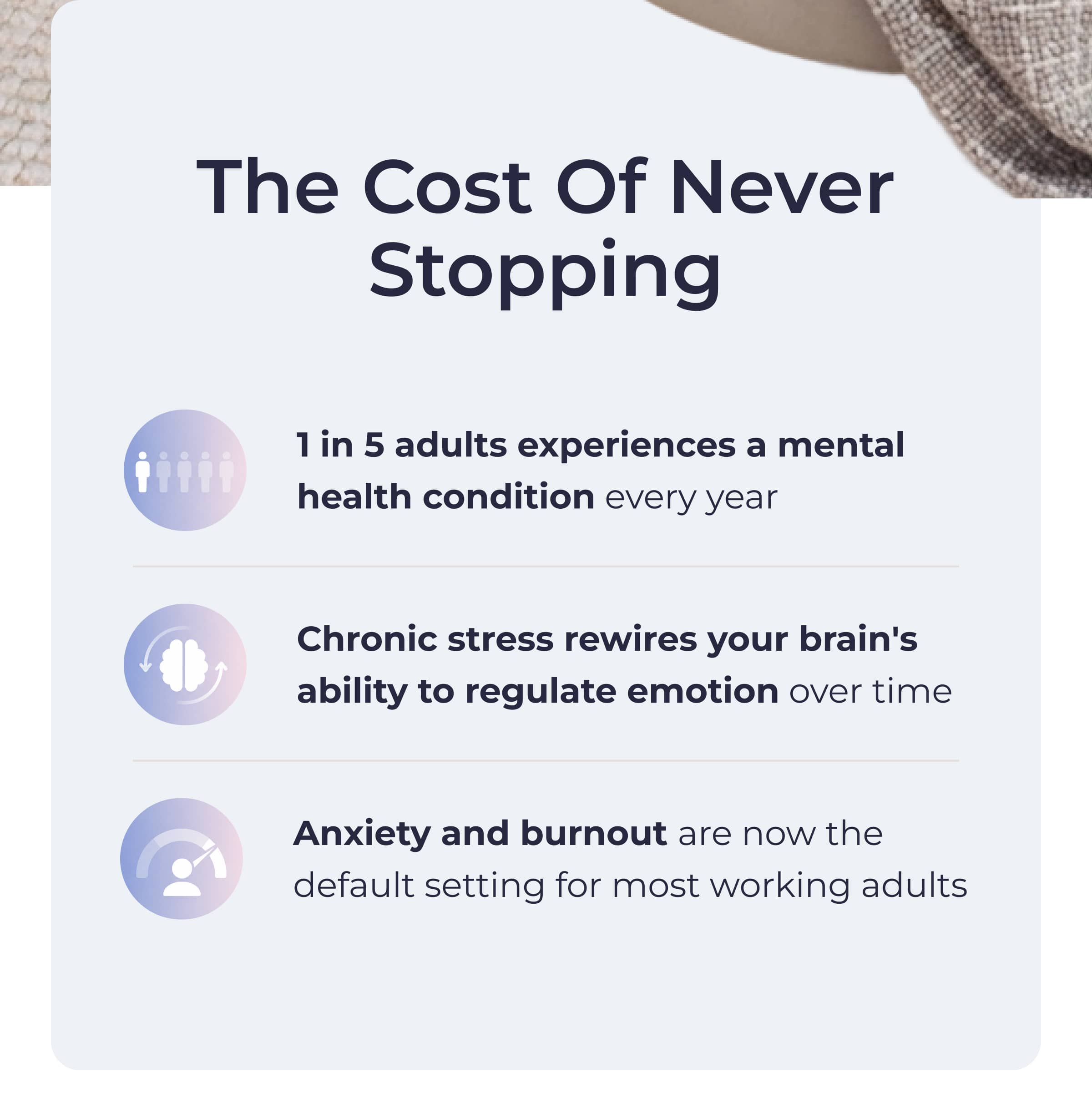The Cost of Never Stopping