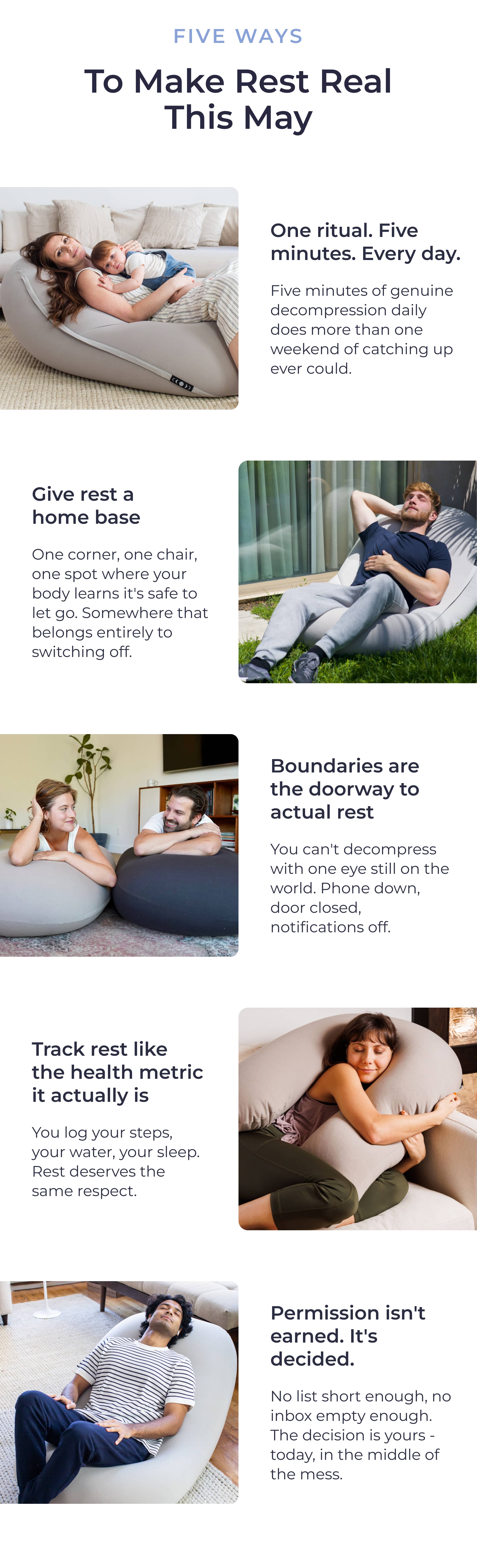 Five Ways  To Make Rest Real This June