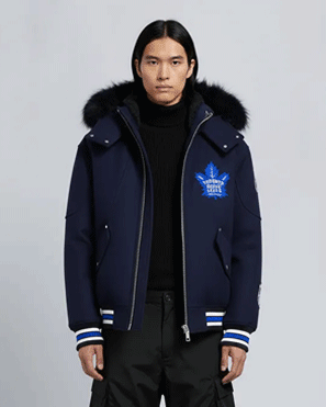 MAPLE LEAVES BOMBER JACKET
