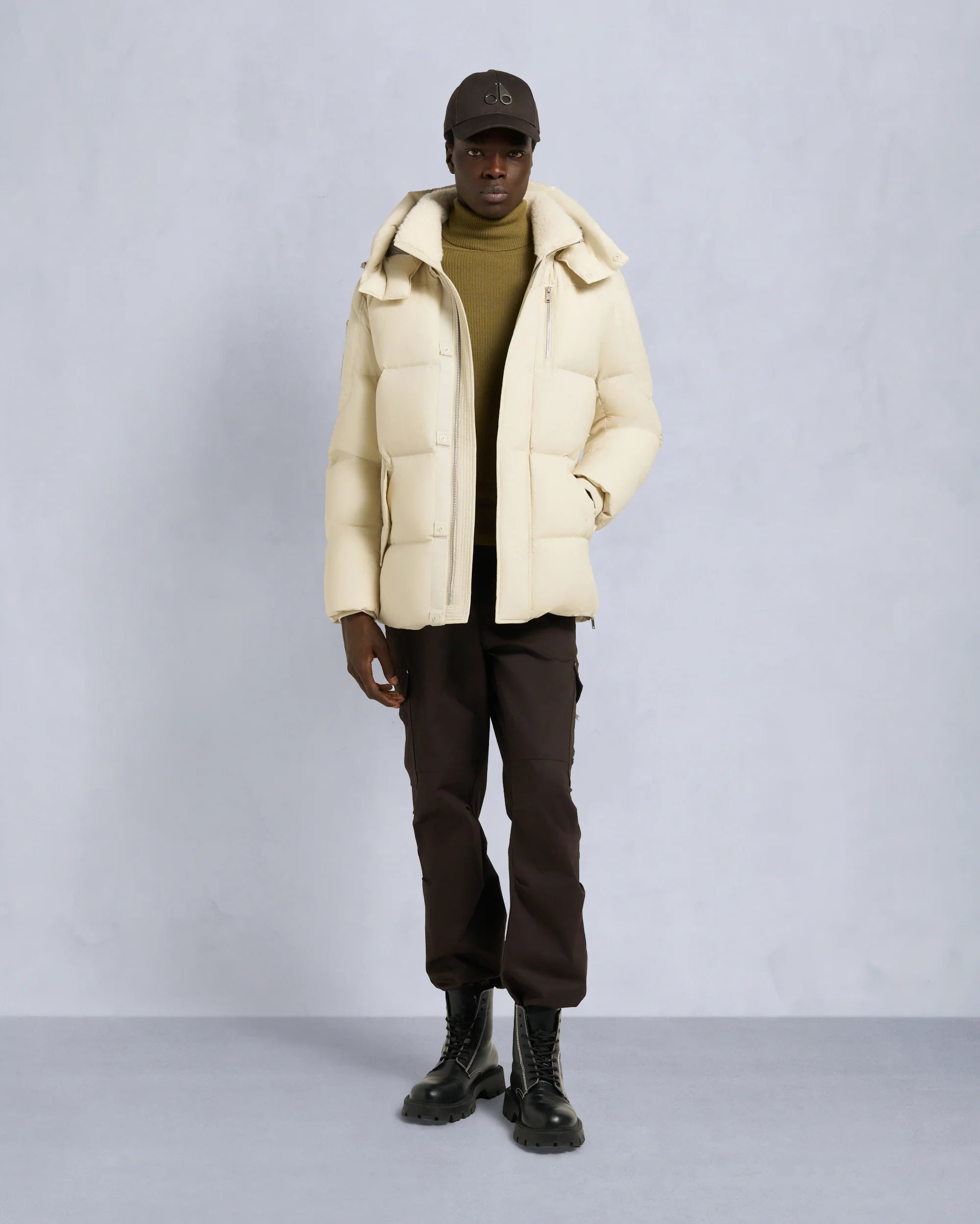 Image of EVEREST PUFFER 3Q JACKET-ALABASTER
