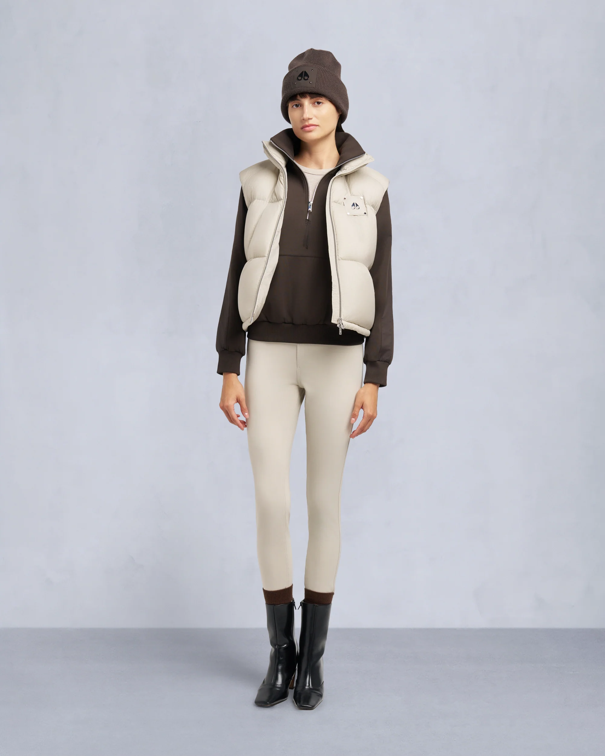 Image of AKAI PUFFER VEST-ALABASTER