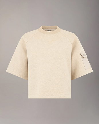 MIXED MEDIA NEOPRENE T-SHIRT