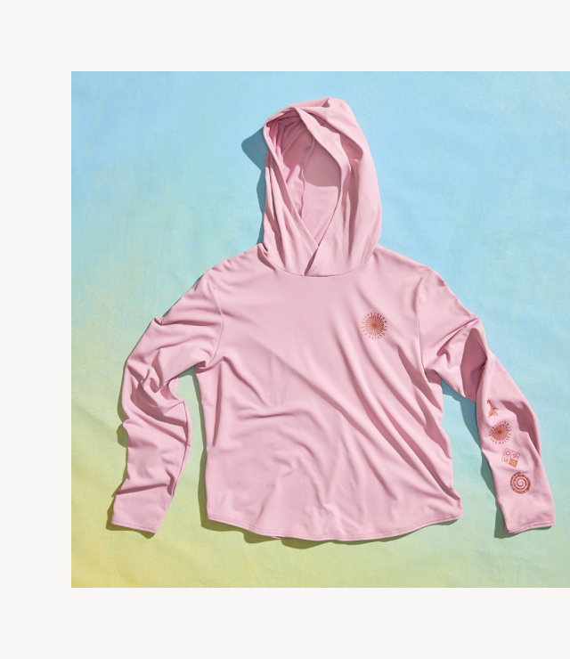 A studio shot of the Women's Sunblocker™ Hoody 