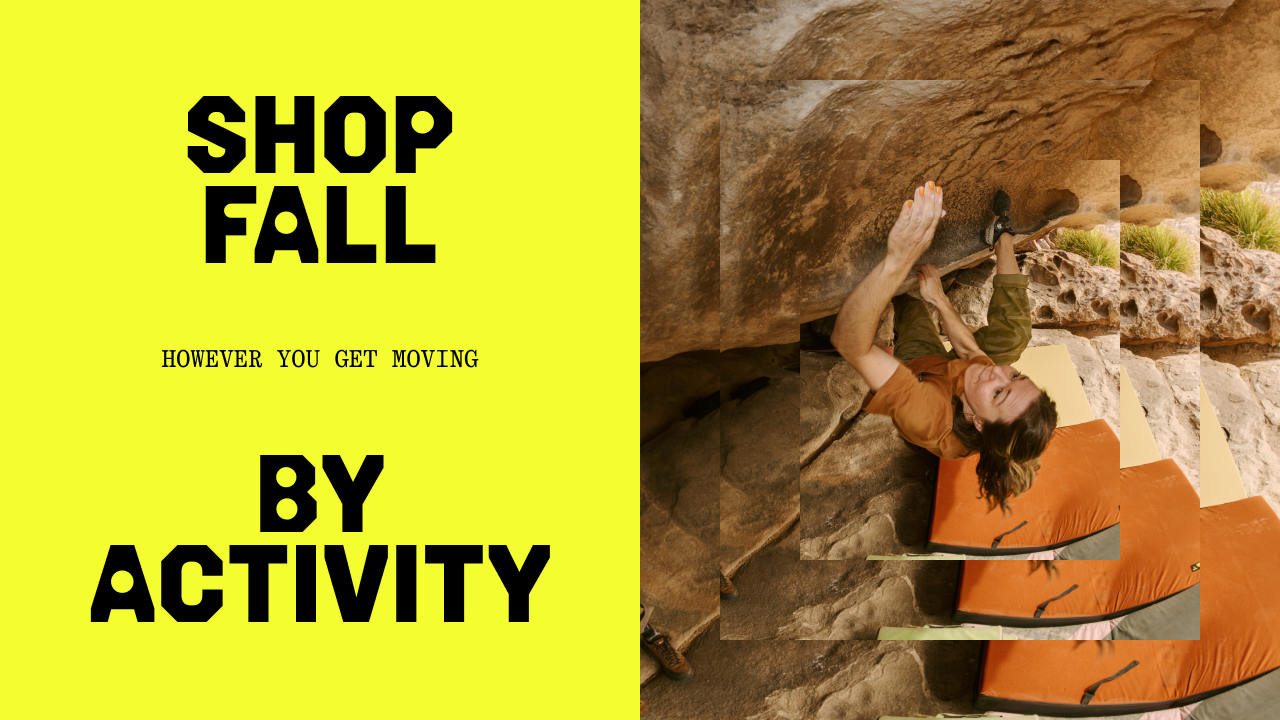 SHOP FALL BY ACTIVITY (HOWEVER YOU GET MOVING)
