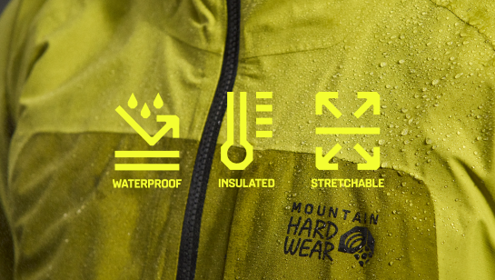 WATERPROOF, STRETCHABLE, INSULATED