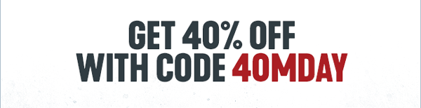 GET 40% OFF WITH CODE 40MDAY