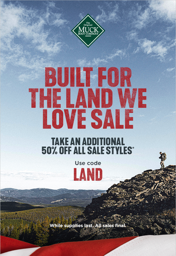 TAKE AN ADDITIONAL 50% OFF ALL SALE STYLES >> use code LAND << BUILT FOR THE LAND WE LOVE SALE *while supplies last. all sales final.