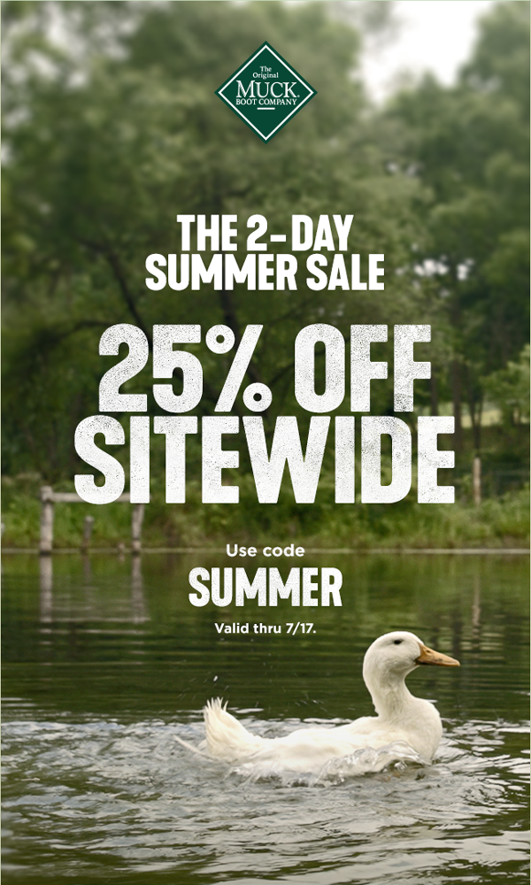 The 2-Day Summer Sale - 25% Off Sitewide - use code SUMMER - valid thru 7/17.