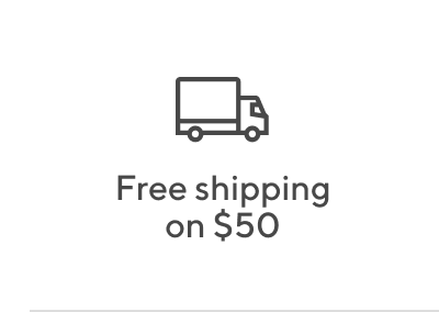 Free Shipping on $50
