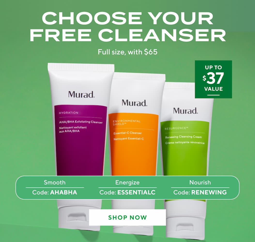 Choose your free cleanser 