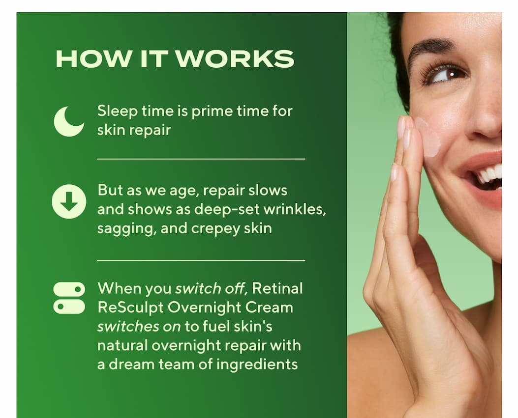 Skin repair at night 