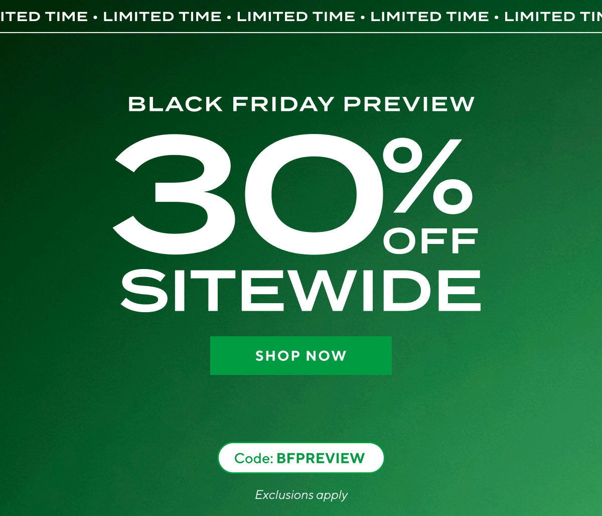Black Friday Preview! 