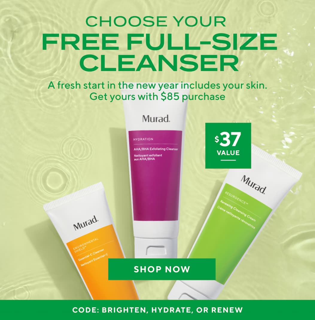 Choose your free cleanser 