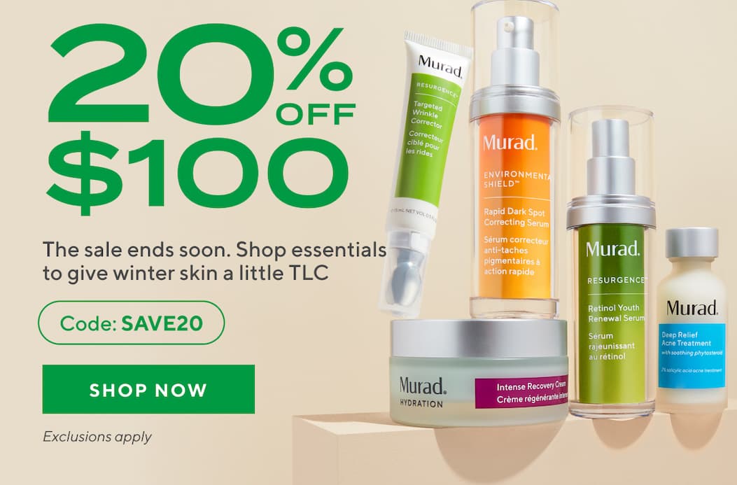 20% off $100 with code SAVE20 - Shop Now