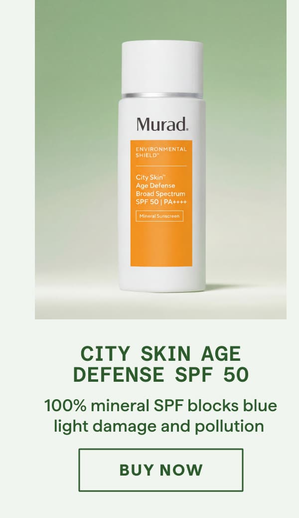 City Skin Age Defense Broad Spectrum SPF 50 - Code: ESHIELD20