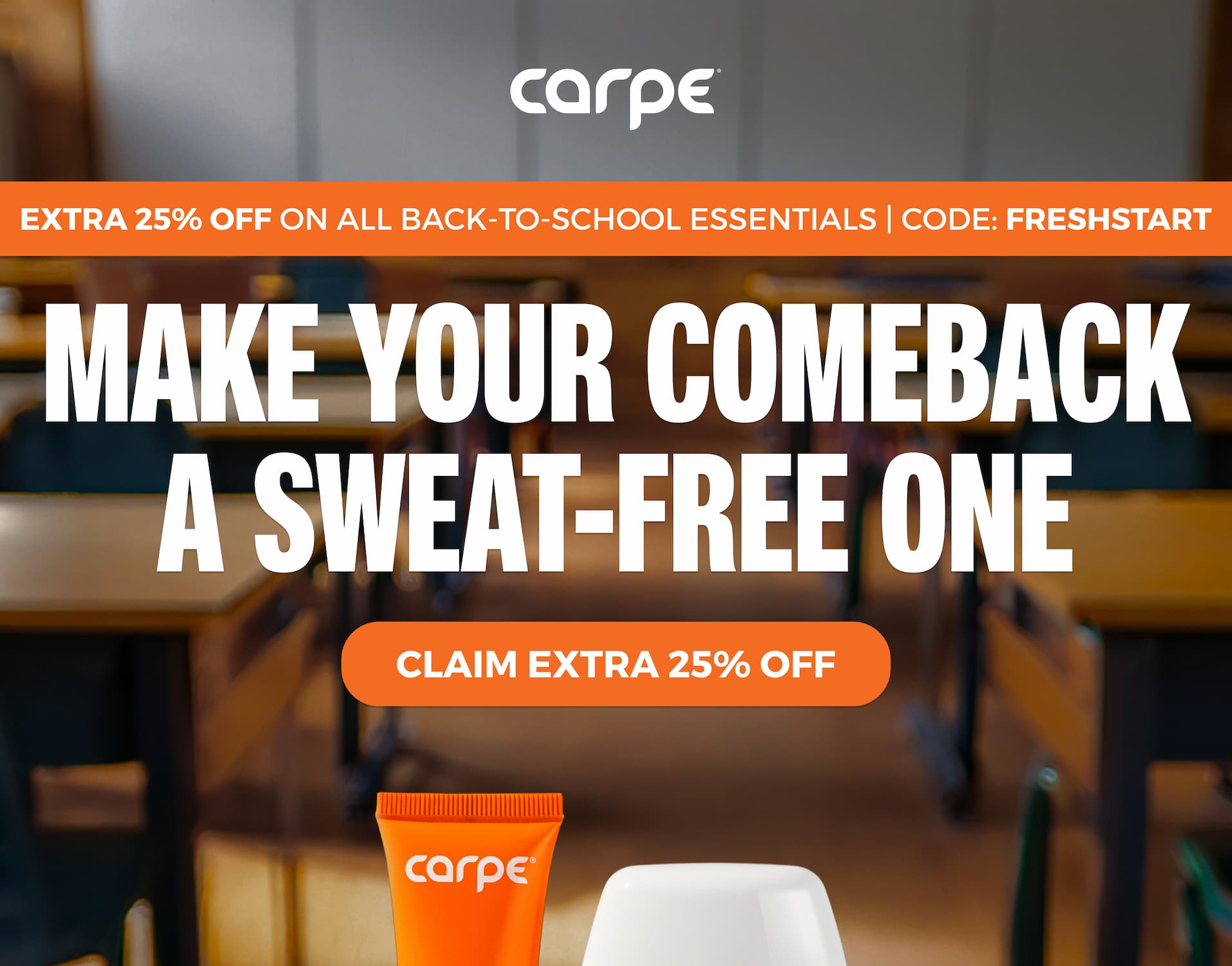 Make your comeback a sweat free one