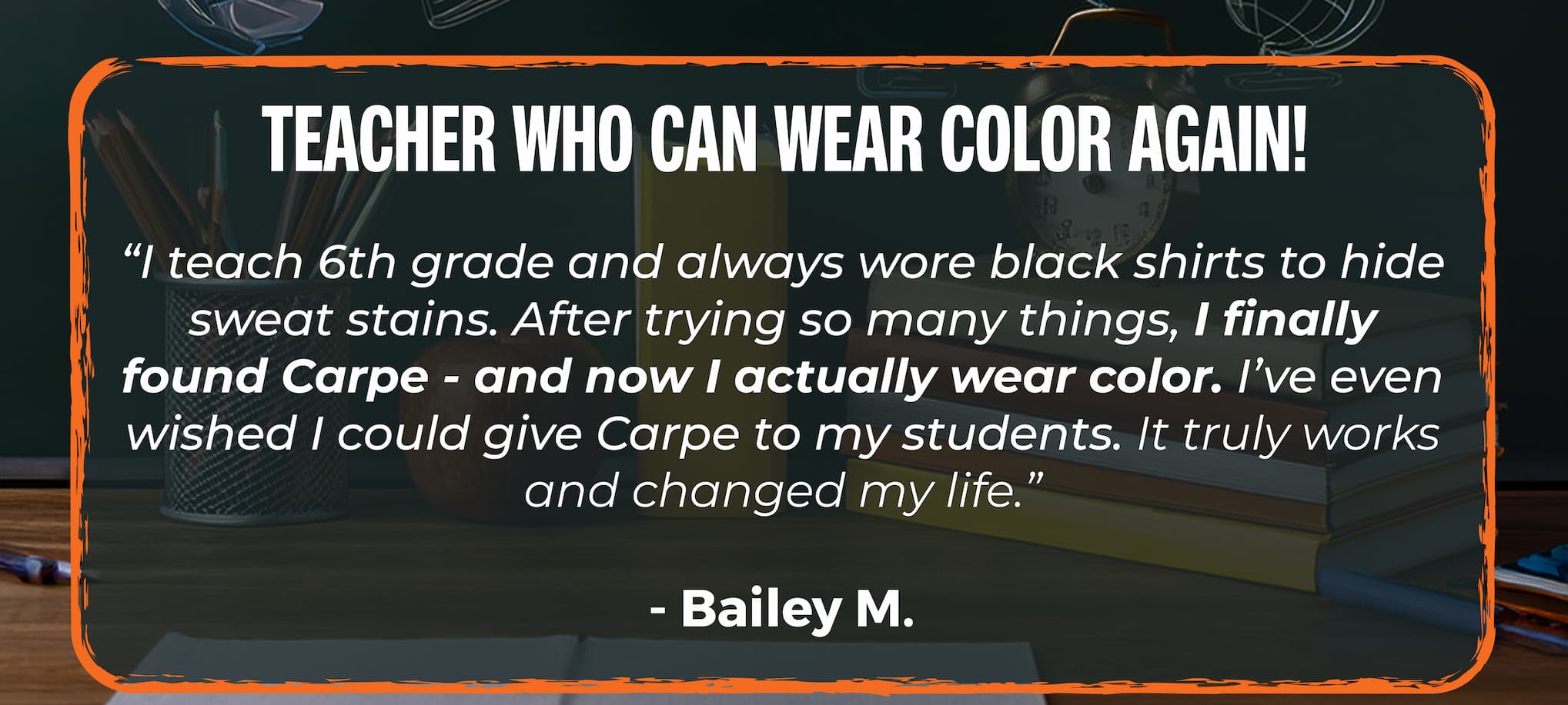 "Teacher who can wear color again!"