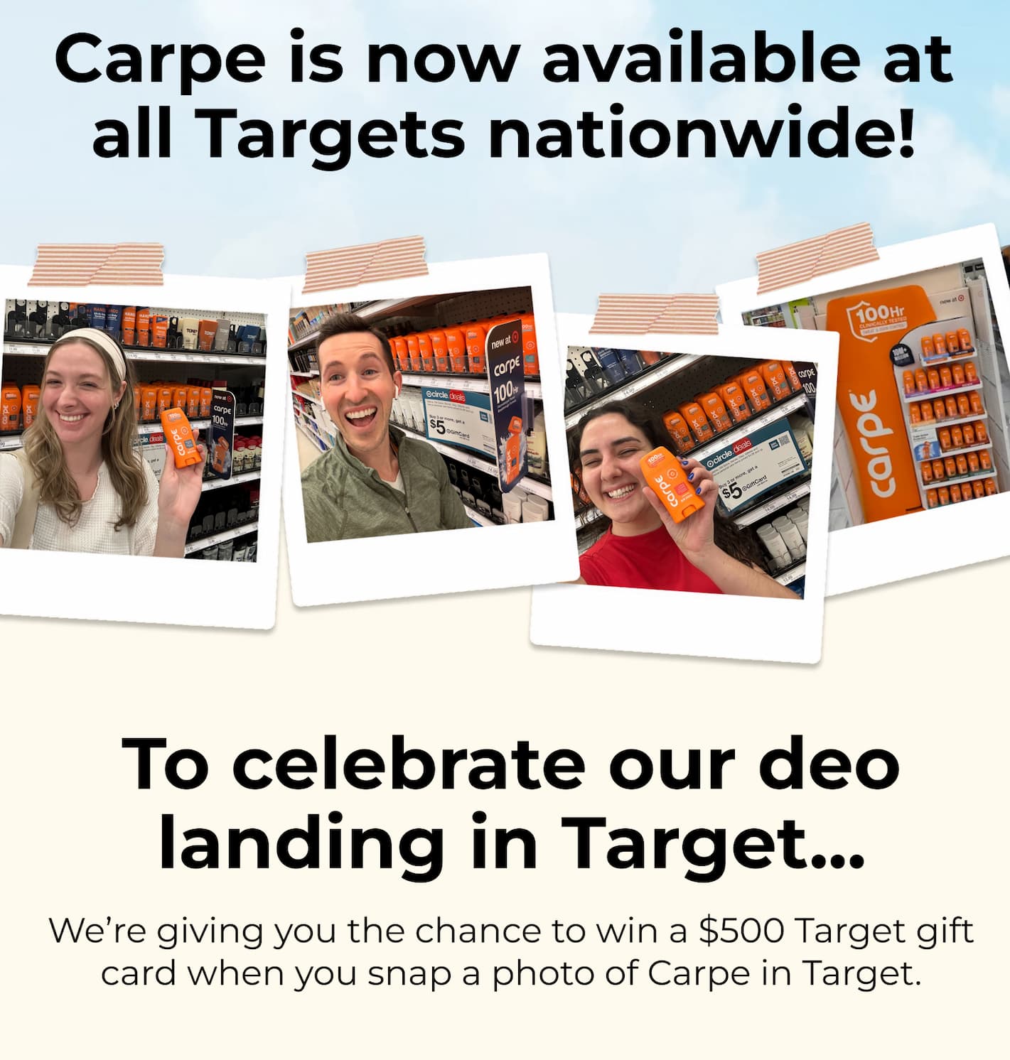 Carpe is now at Target