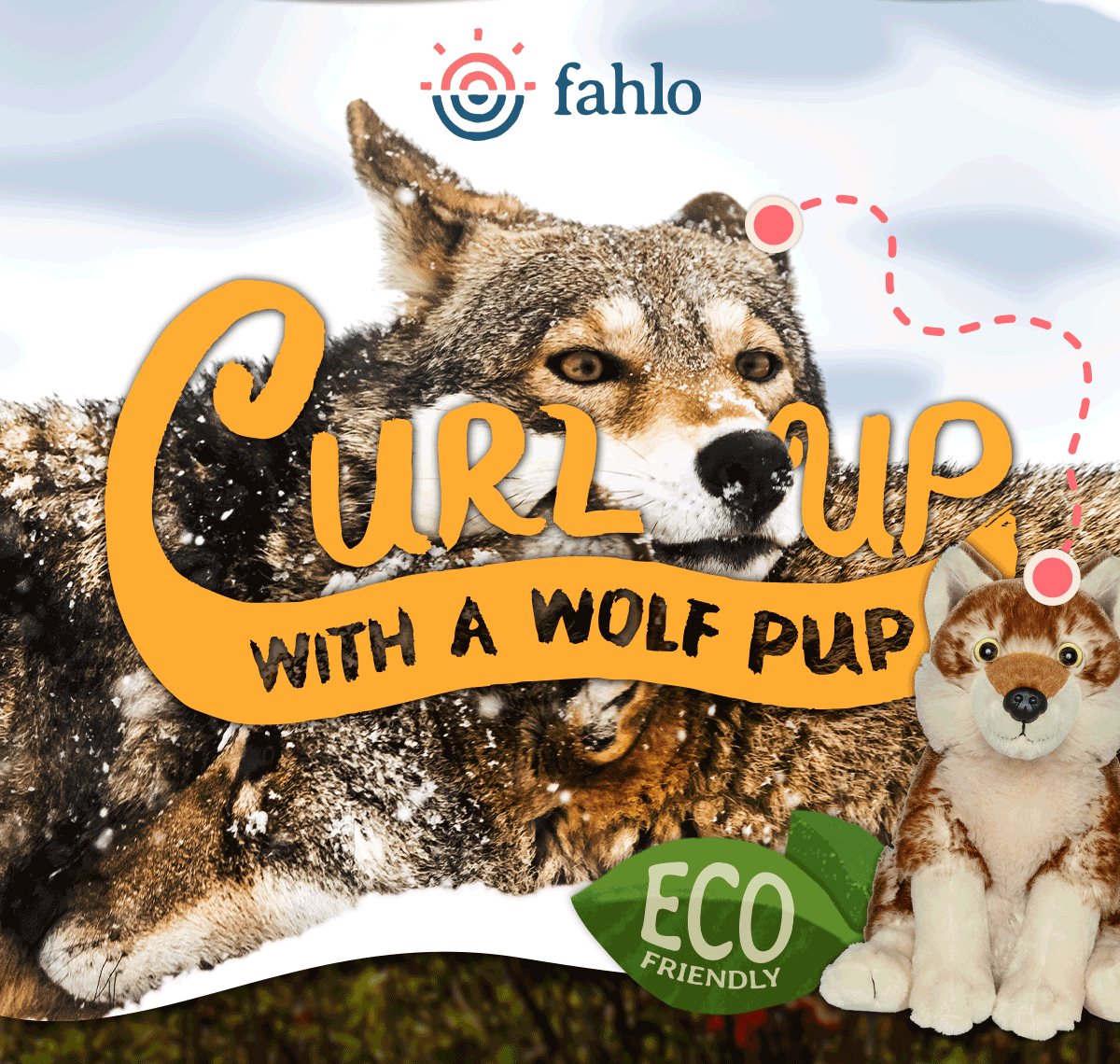 Curl up with a wolf pup