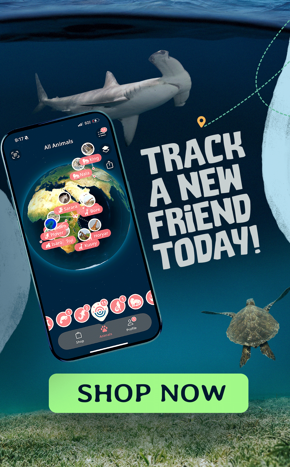 Track a new friend today!