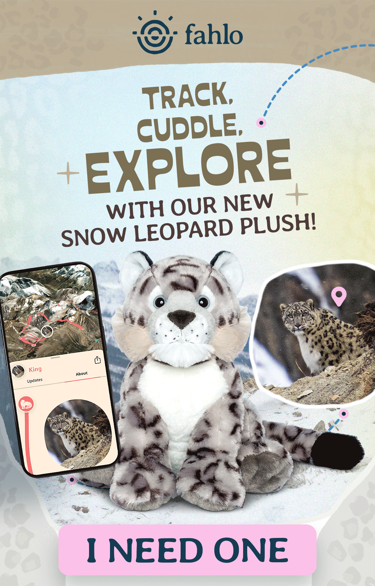 Track, cuddle, explore!