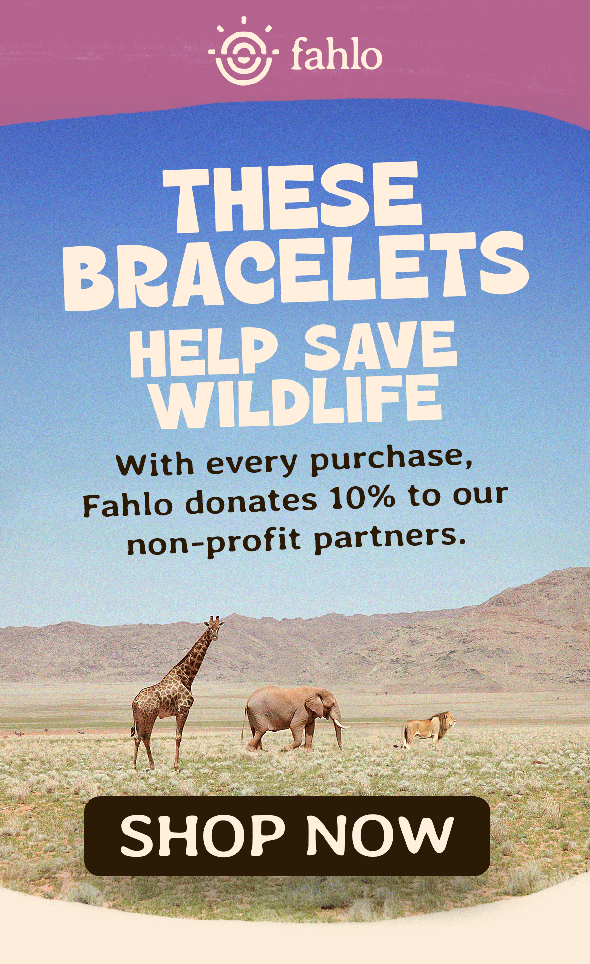 These bracelets save wildlife!