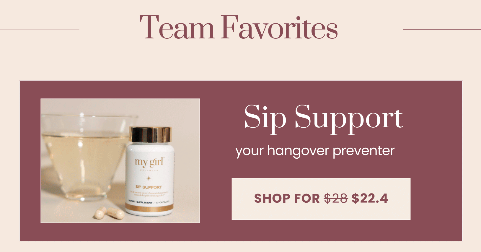 Sip Support $22.4