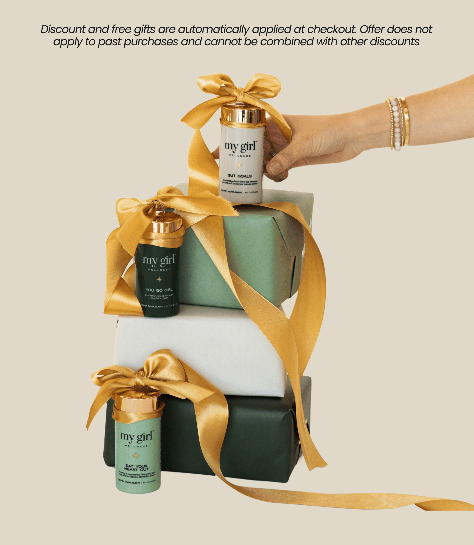 Buy More, Save More! Spend $50 get a free cosmetic pouch, spend $75 get a free spa water hydration elixir, spend $100 get it all + free shipping!