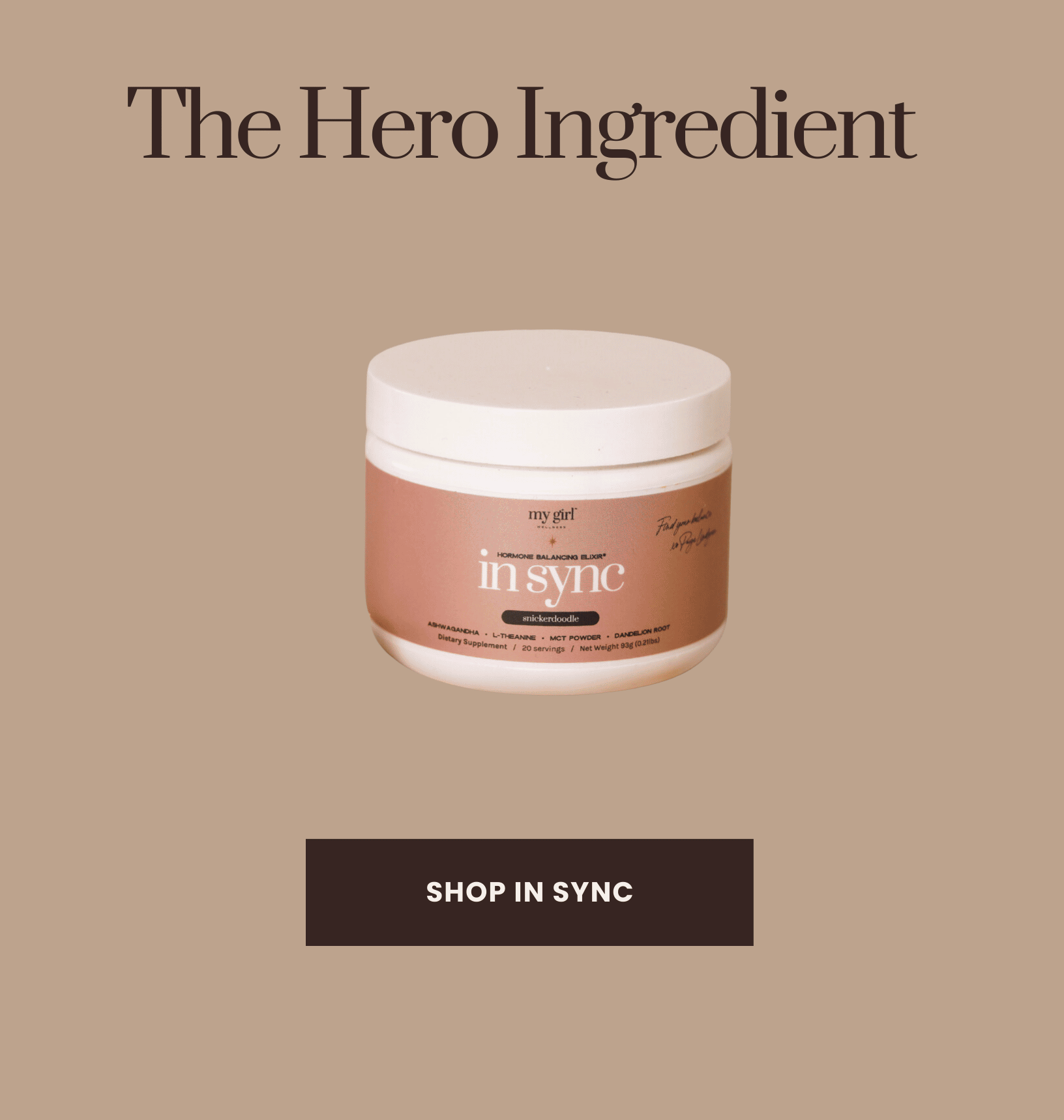 The Hero Ingredient - Meet In Sync 