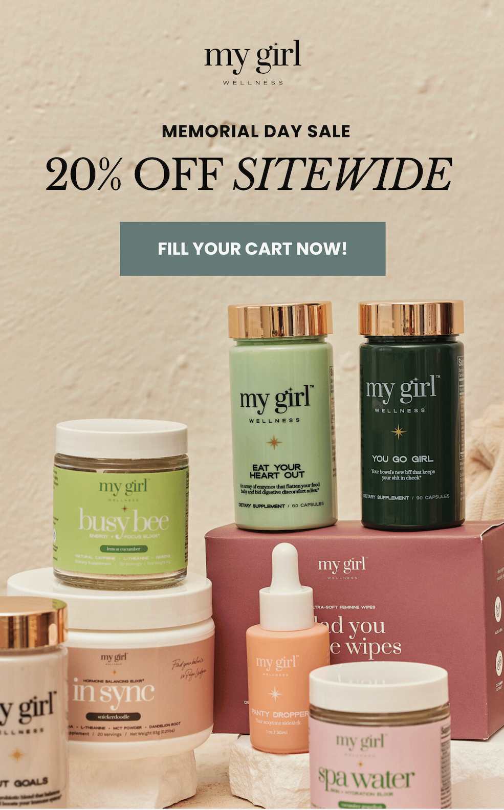 Memorial Day Sale — 20% off sitewide!