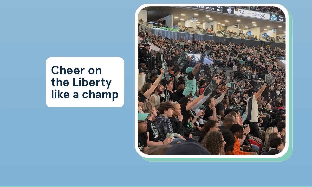Cheer on the Liberty like a champ