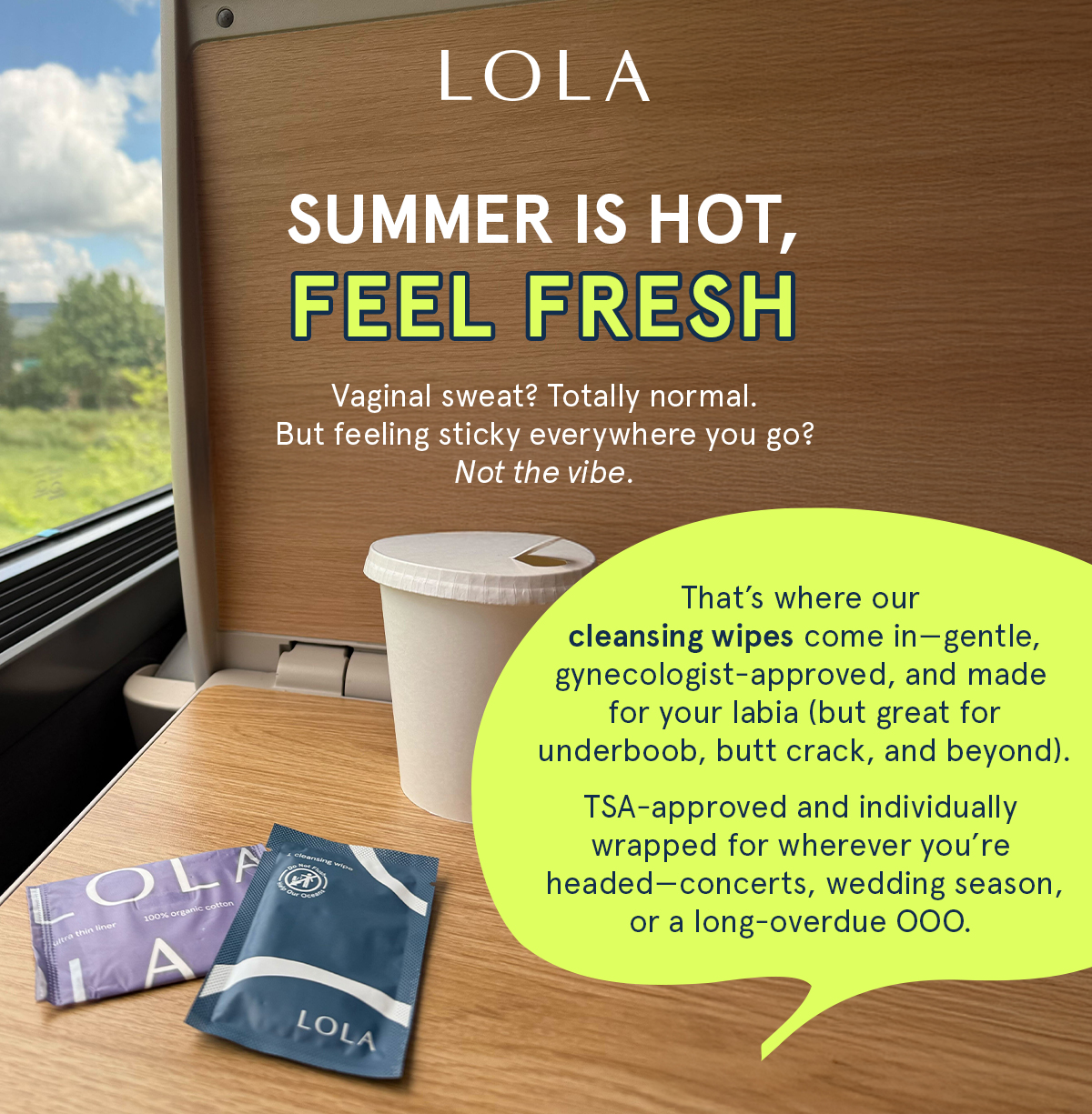 Summer is hot, feel fresh