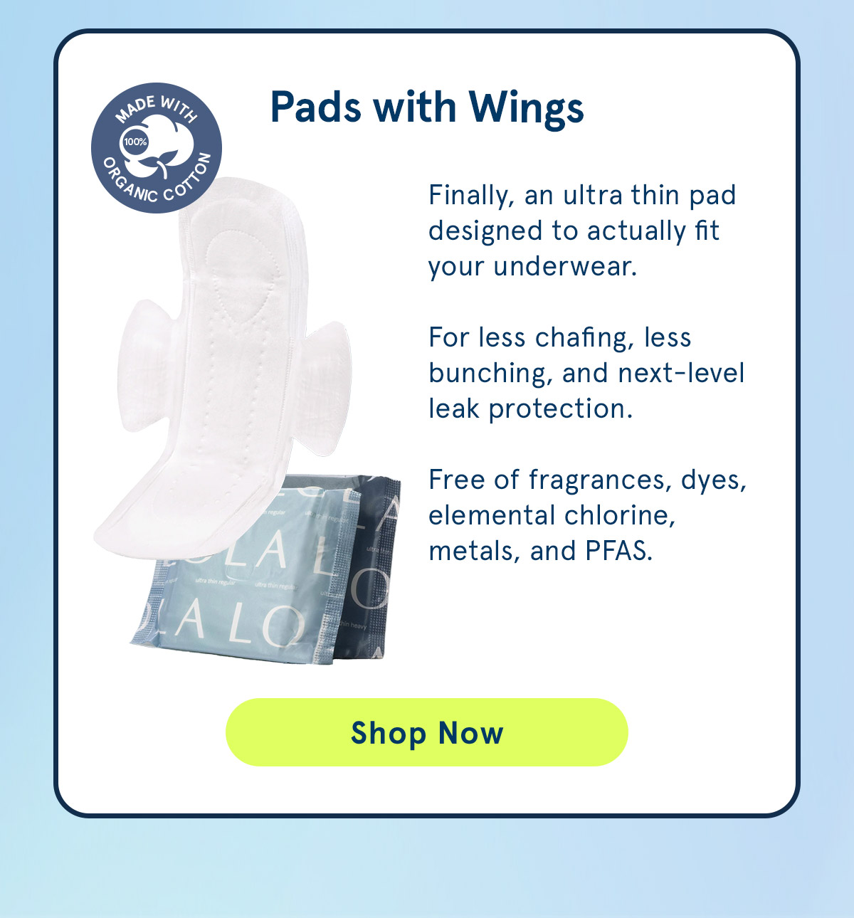 Pads with Wings