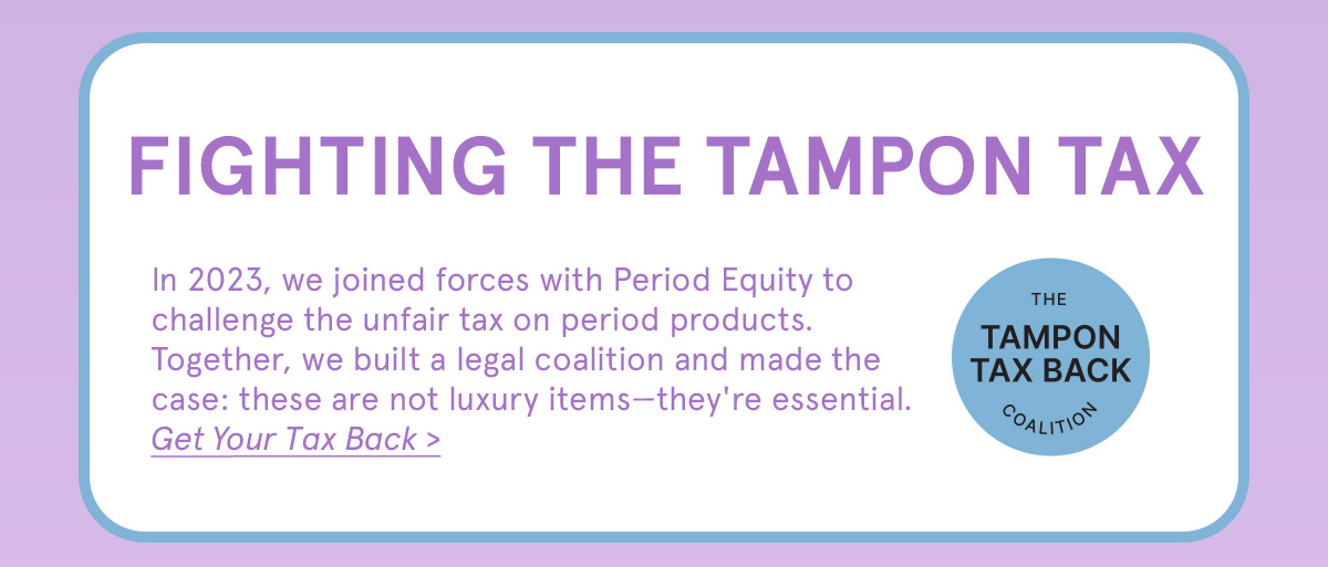 Fighting to Tampon Tax